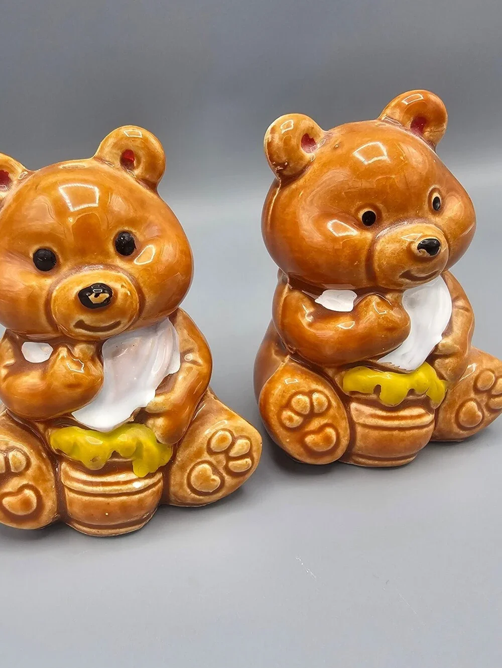 Vintage Ceramic Bear Salt and Pepper Shakers